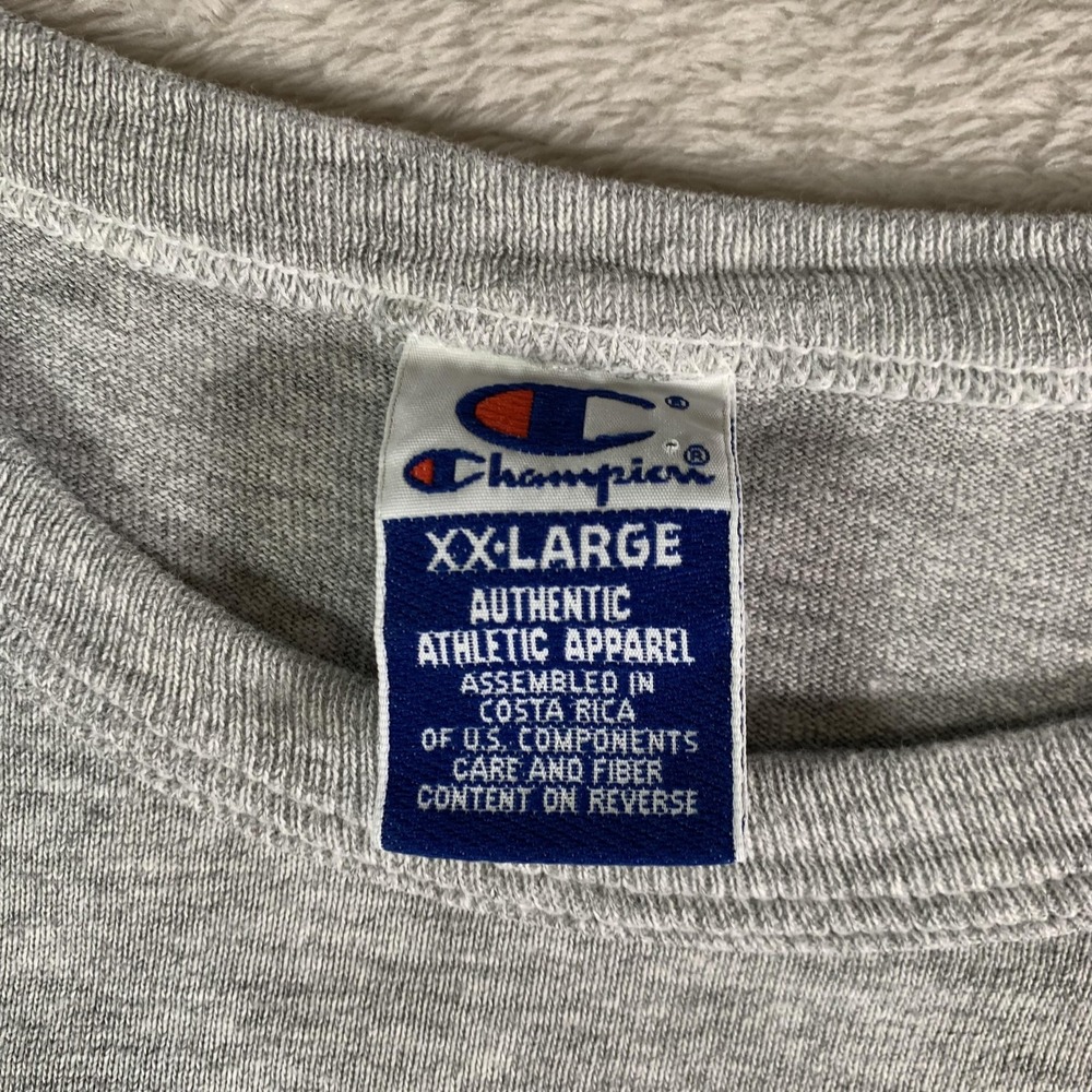 Vintage Air Force Tennis Shirt Mens 2XL Gray Champion Graphic Tee Short‎ Sleeve - Picture 4 of 11